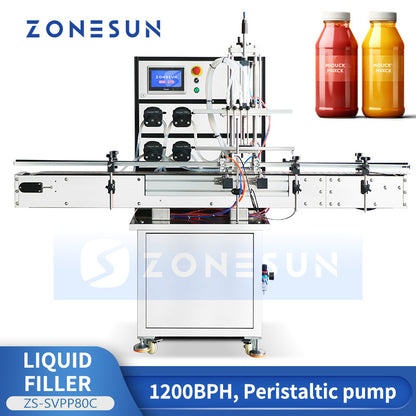 Zonesun ZS-SVPP80C Servo Peristaltic Liquid Filling Machine