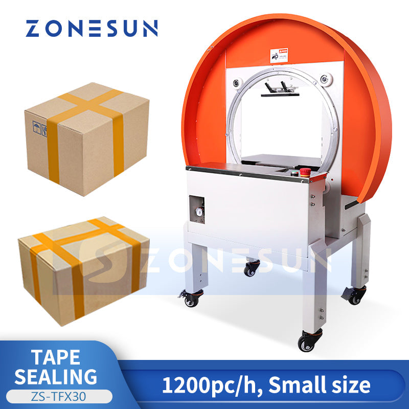 ZONESUN ZS-TFX30 Orbital Carton Wrapper &Ring-Type Cross-Taping Sealing Machine