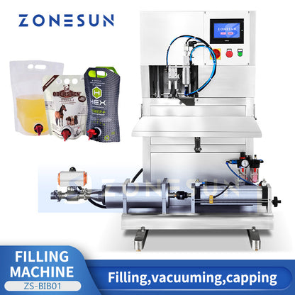ZONESUN ZS-BIB01 BIB Filler Tap Spout Pouch Liquid Filling Machine