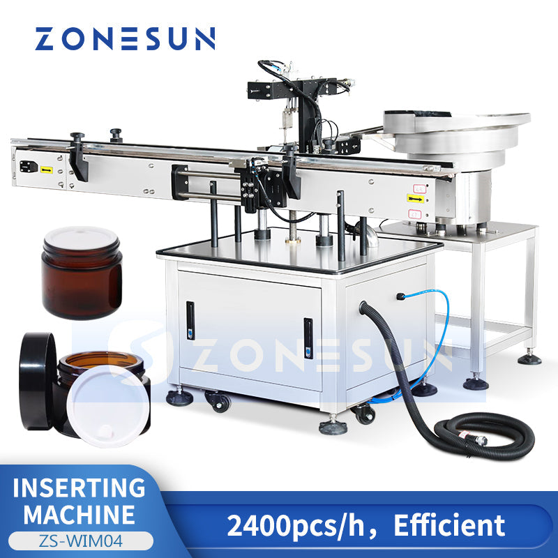Zonesun ZS‑WIM04 Automatic Inner Liner Inserting Machine for Jars