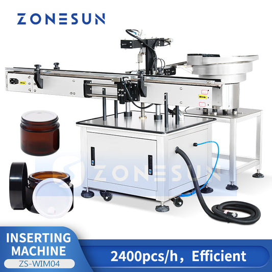 Zonesun ZS‑WIM04 Automatic Inner Liner Inserting Machine for Jars