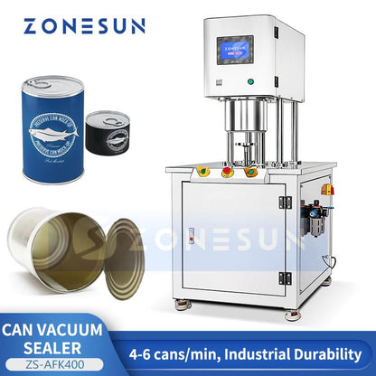 ZONESUN ZS-AFK400 Semi-Automatic Vacuum Nitrogen Can Seamer