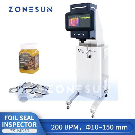 ZONESUN ZS-MD50 Automatic Infrared Thermal Imaging Foil Seal Inspection Machine