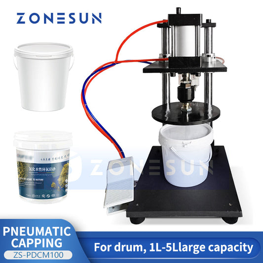 Zonesun ZS-PDCM100 Pneumatic Bucket Lid Pressing Machine