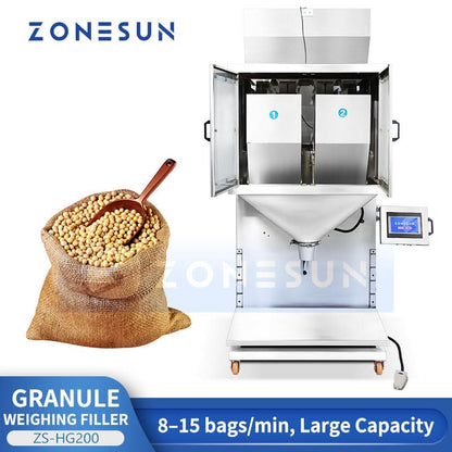 ZONESUN ZS-HG200 Large Capacity Granule & Grain Weighing Filling Machine
