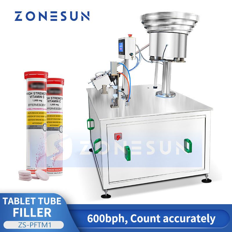 Zonesun ZS-PFTM1 Semi-Automatic Tube Packing Machine for Effervescent Tablets
