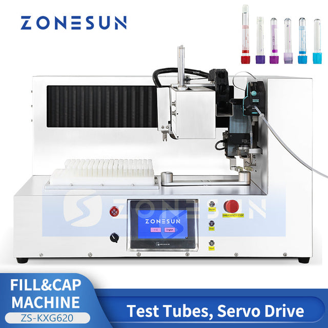 Zonesun ZS-KXG620 Lab Test Tube Filling Capping Monoblock