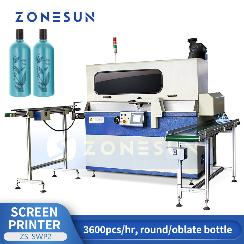 ZONESUN ZS-SWP2 High-Precision Automatic Bottle Single Color Screen Printer