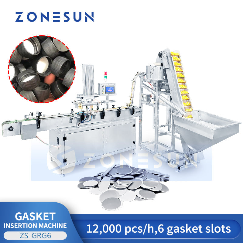 Zonesun ZS‑GRG6 High Speed Linear Wad Inserting Machine with 6 Heads