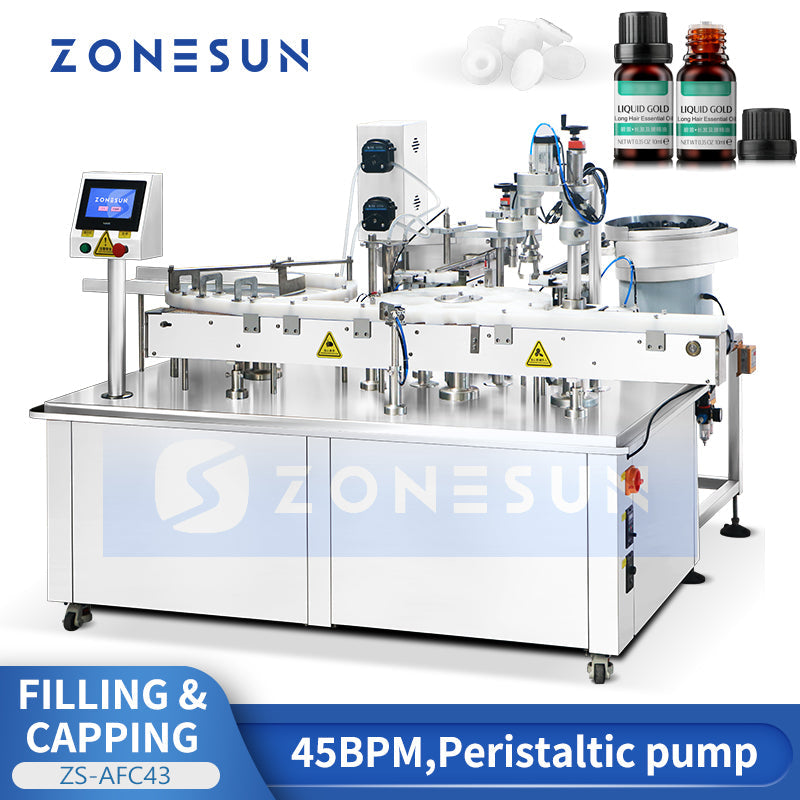 Zonesun ZS‑AFC43 High‑Speed All‑in‑One Filling and Capping Machine