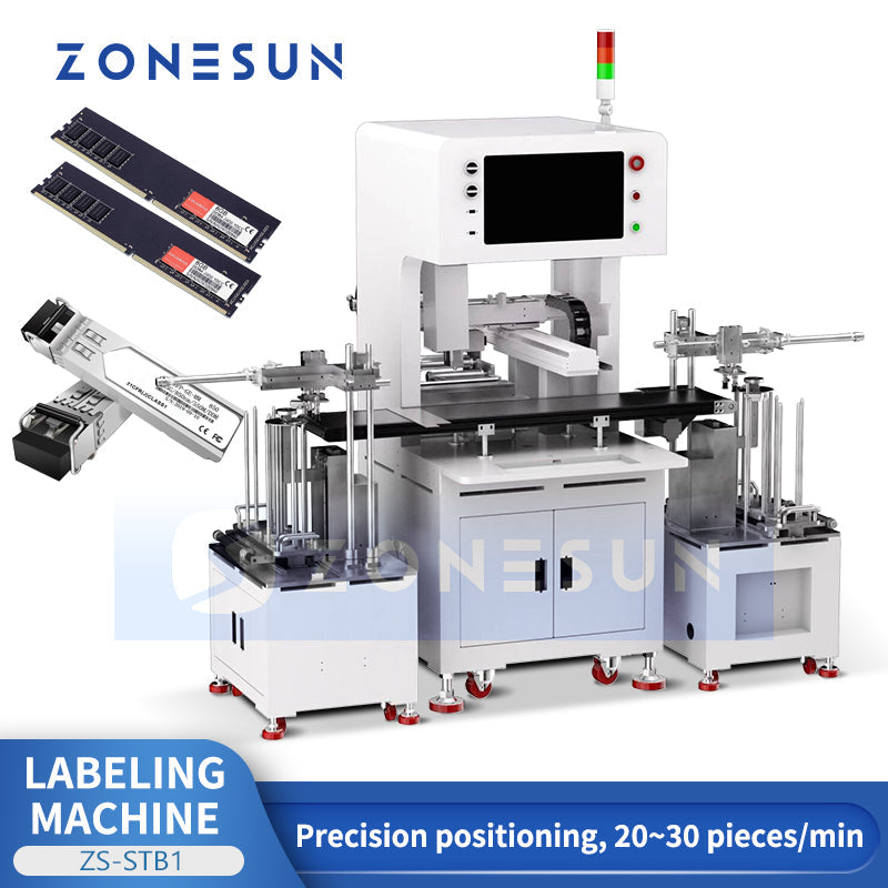 ZONESUN ZS‑STB1 CCD Vision Flat Labeling Machine