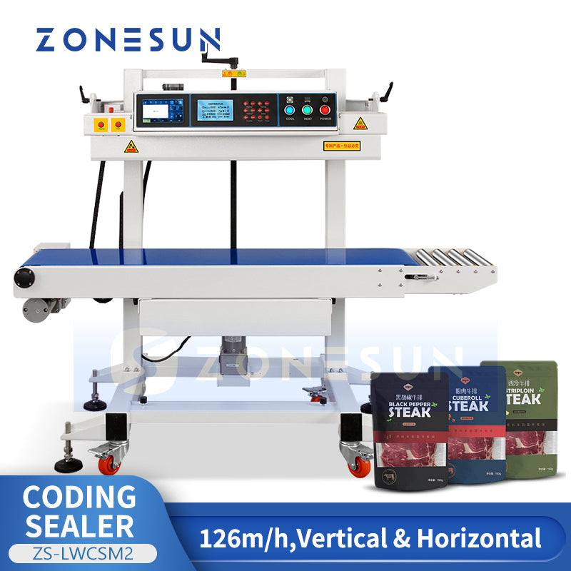 Zonesun ZS‑LWCSM2 Vertical & Horizontal Continuous Band Sealer