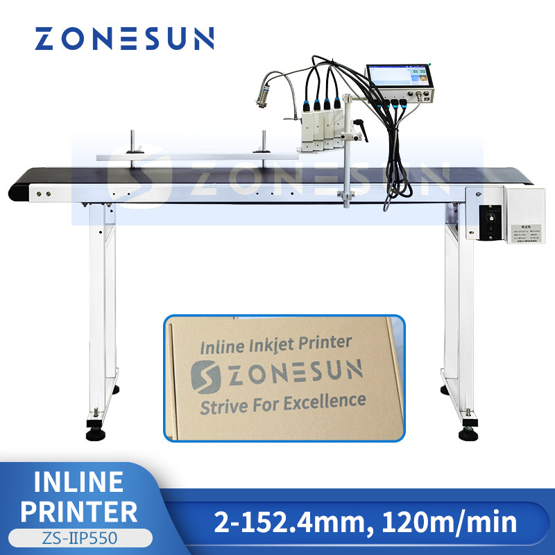 Zonesun ZS‑IIP550 High Speed Inline Inkjet Printer with Multi‑Heads