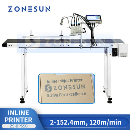 Zonesun ZS‑IIP550 High Speed Inline Inkjet Printer with Multi‑Heads