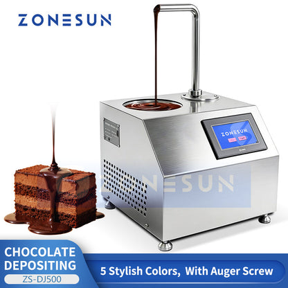 ZONESUN ZS-DJ500 5.5L Commercial Chocolate Dispenser Machine for Ice Cream & Desserts