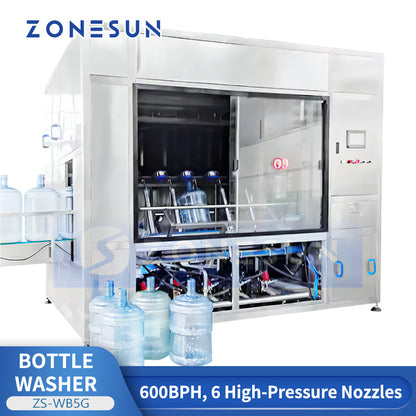 ZONESUN ZS‑WB5G Automatic 5-Gallon Mineral Barrel Washing Machine Bottle Cleaning Equipment