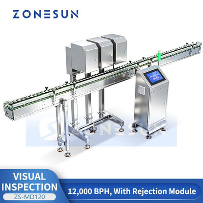ZONESUN ZS-MD120 PET Bottle & Aluminum Can Inspection System