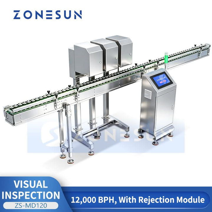 ZONESUN ZS-MD120 PET Bottle & Aluminum Can Inspection System