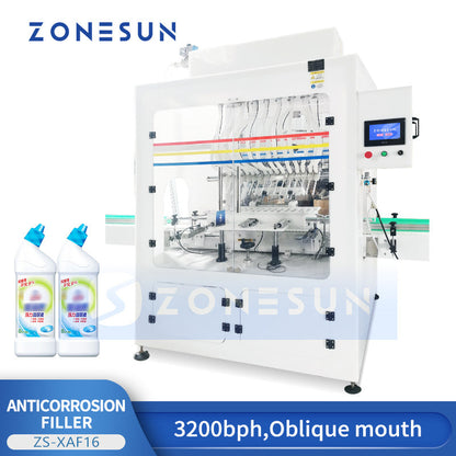 ZONESUN ZS-XAF16 Automatic Strong Acid Corrosive Liquid Filling Machine