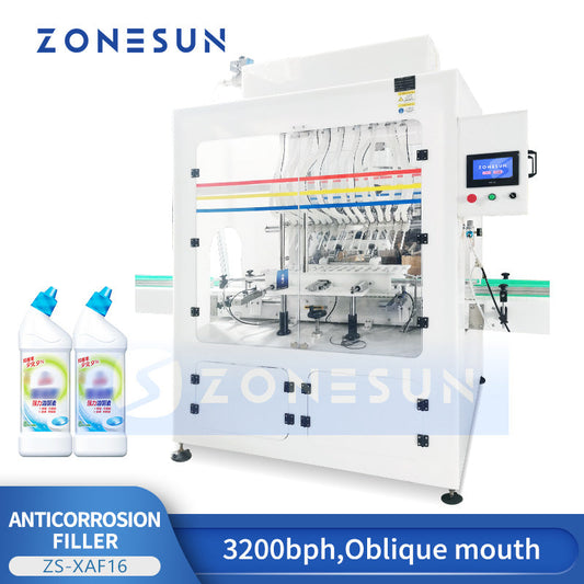ZONESUN ZS-XAF16 Automatic Strong Acid Corrosive Liquid Filling Machine