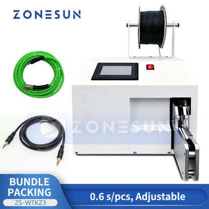 ZONESUN ZS-WTKZ3 Electric Wire Strapping Machine for Bags and Cords Binding