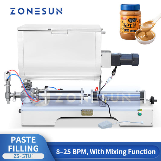 ZONESUN ZS-GTU1 Pneumatic Paste Filler with Mixer & Multi Nozzles