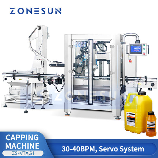 ZONESUN ZS-VTXG1 Automatic Tracking Bottle Capping Machine