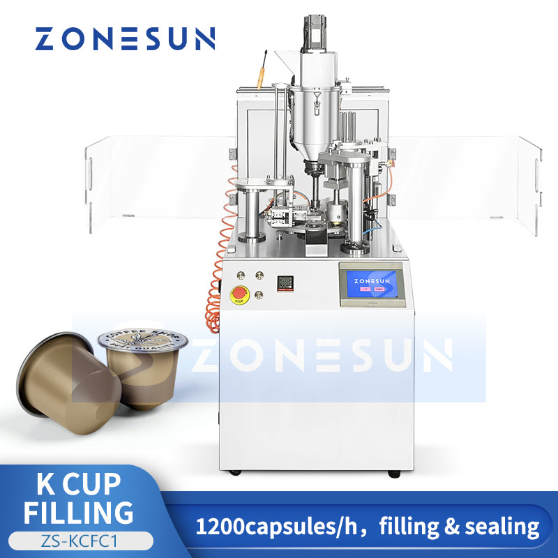 Zonesun ZS‑KCFC1 Coffee Capsule Filling and Sealing Machine