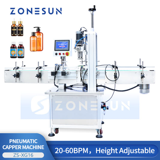 ZONESUN ZS‑XG16 Pneumatic Automatic Bottle Capping Machine