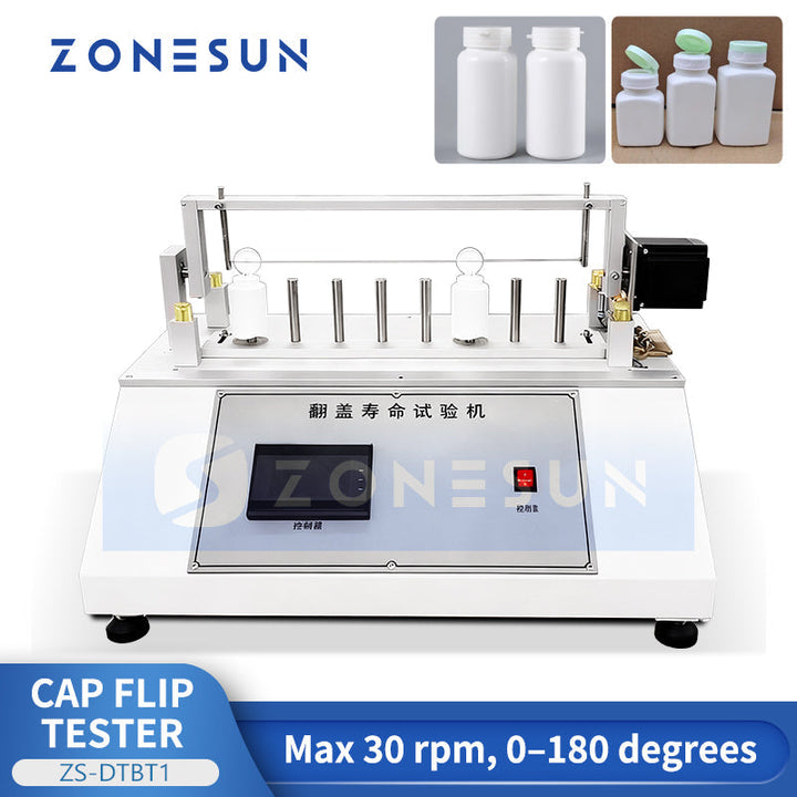 ZONESUN ZS-DTBT1 Automatische Klappdeckel-Lebensdauerprüfmaschine für Kosmetika, Flaschen und Kunststoffdeckel-Ermüdungstests