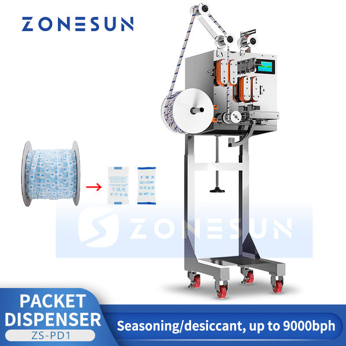 ZONESUN ZS‑PD1 Automatic Packet Dispenser Packaging Equipment for Sachets and Small Bags