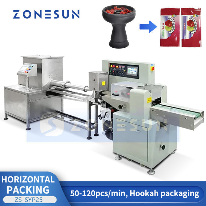 ZONESUN ZS-SYP25 Viscous Material Filling and Sealing Equipment Granular Mixture Automatic Bagging Packaging Machine