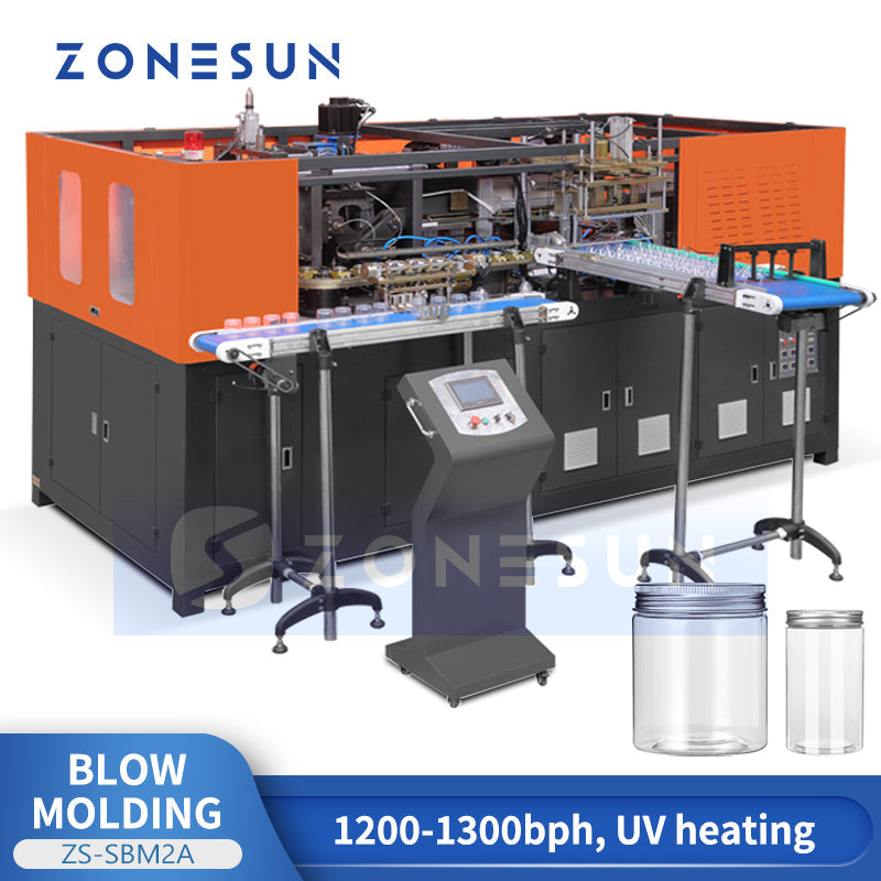 ZONESUN ZS-SBM2A Automatic 2-Cavity PET Bottle Blow Molding Machine with UV Heating
