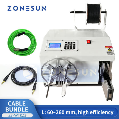 ZONESUN ZS-WTKZ2 Automatic Cable Winding and Binding Machine For USB AC/DC Cable