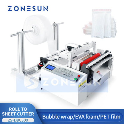 Zonesun ZS-DBC300 Multi‑Material Roll to Sheet Cutting Machine