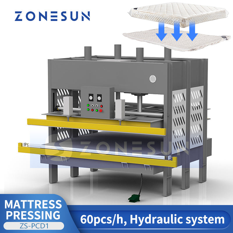 Zonesun ZS‑PCD1 Hydraulic Mattress Compression Machine for Efficient Shipping