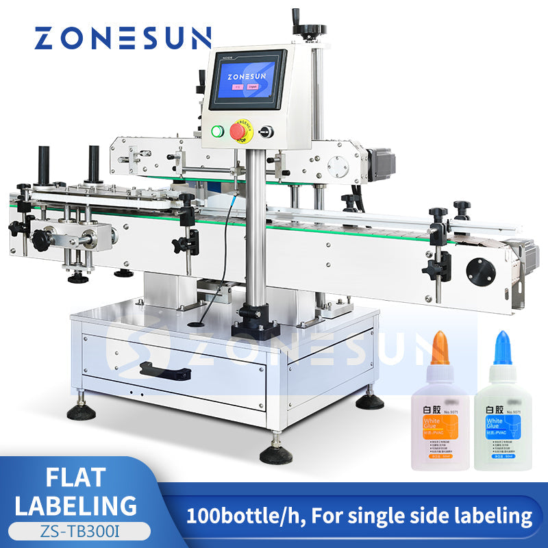 Zonesun ZS-TB300I Vertical Single Side Glue Bottle Labeling Machine