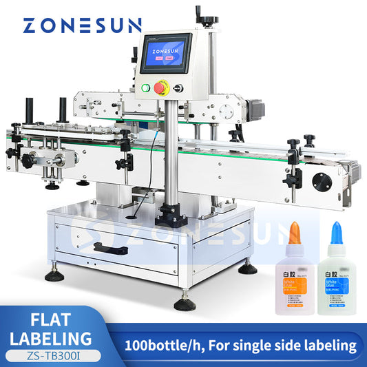 Zonesun ZS-TB300I Vertical Single Side Glue Bottle Labeling Machine