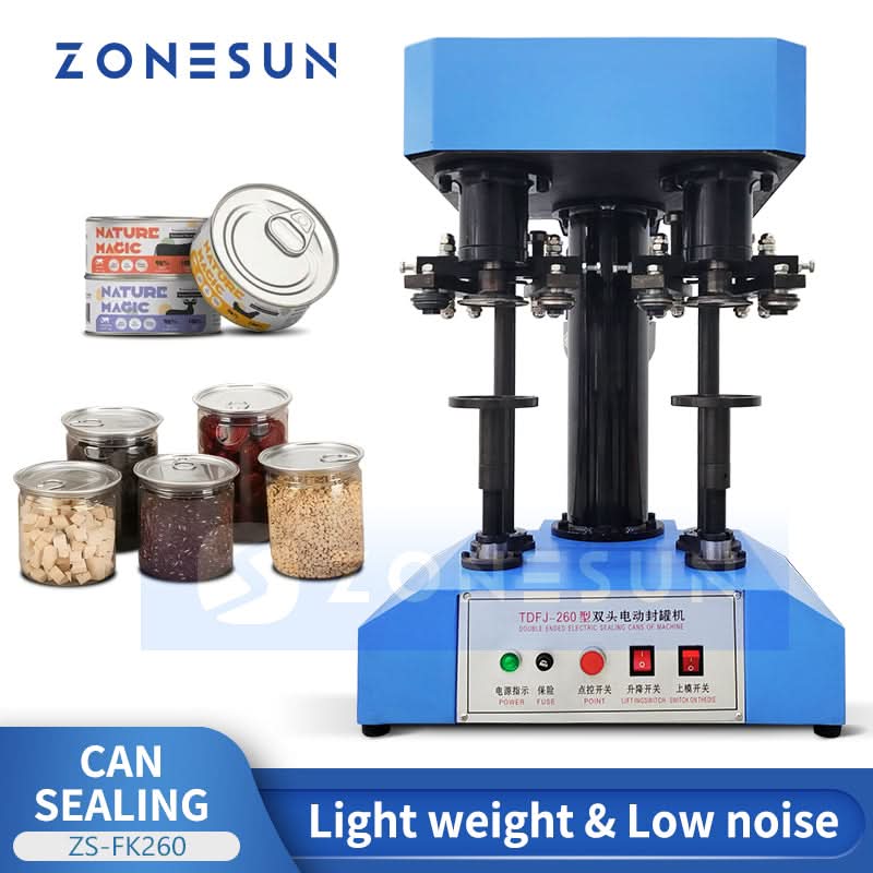 ZONESUN ZS-FK260 Electric Can Seamer Machine Automatic Canning Sealer for Brewery Homebrew