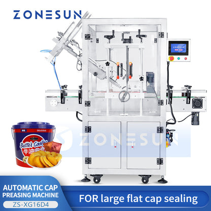 Zonesun ZS-XG16D4 Automatic High‑Speed Press-On Capping Machine