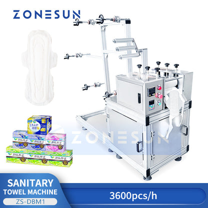 ZS‑DBM1 High‑Speed Sanitary Pad Making Machine with Ultrasonic Welding
