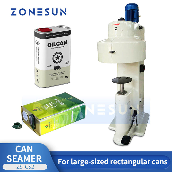 Aggraffatrice semiautomatica per barattoli rettangolari Zonesun ZS-CS2