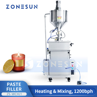 Zonesun ZS-WCHJ1 Semi-automatic Candle Wax Filling Machine with Heating & Mixing