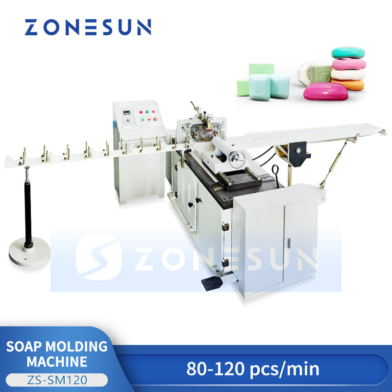 Zonesun ZS‑SM120 Automatic Soap Bar Maker with Customizable Molds