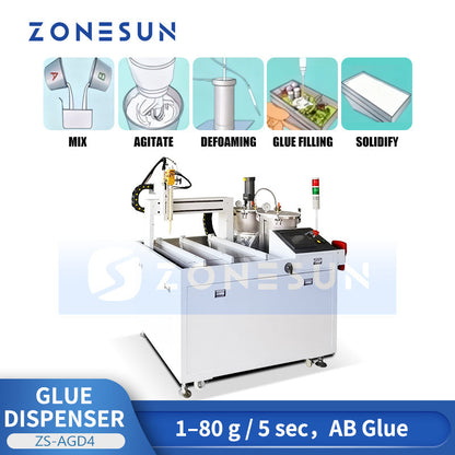 ZONESUN ZS-AGD4 Automatic AB Glue Dispensing and Potting Machine