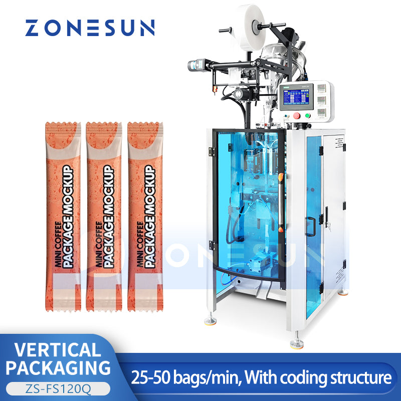 ZONESUN ZS-FS120Q Automatische vertikale Pulververpackungsmaschine für die Beutelbefüllung