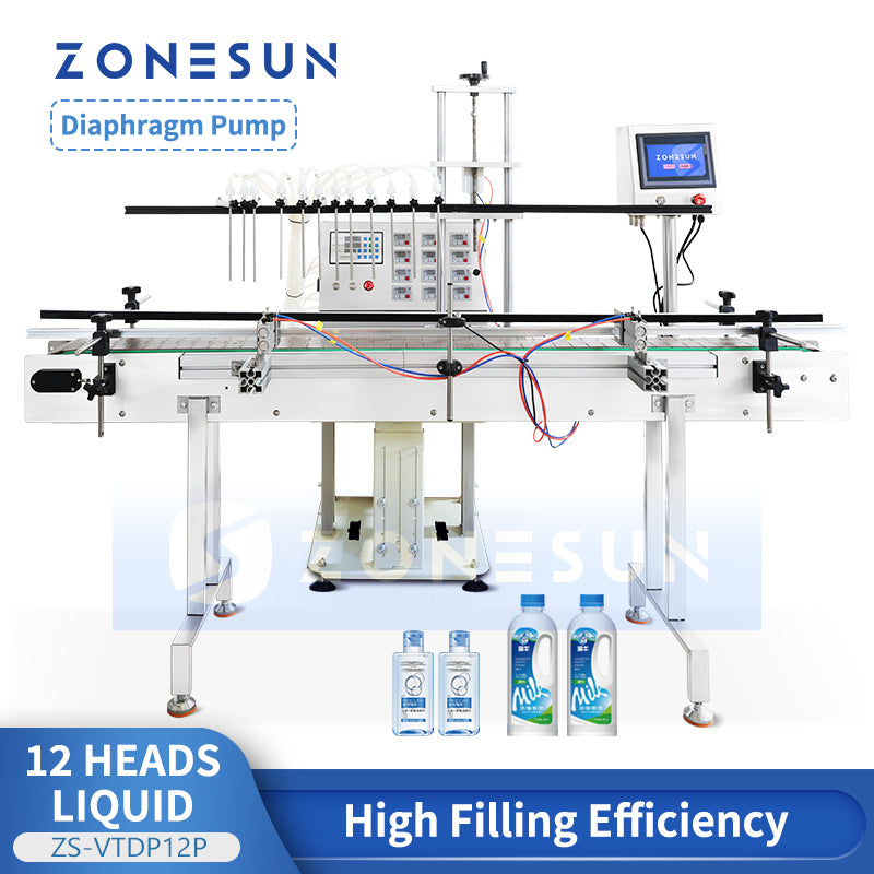 ZONESUN ZS-VTDP12P Automatic Liquid Filling Machine Diaphragm Pump