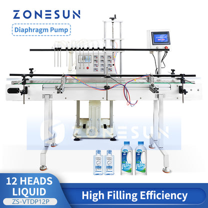 ZONESUN ZS-VTDP12P Automatic Liquid Filling Machine Diaphragm Pump