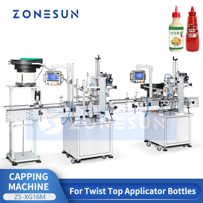 ZONESUN ZS-XG16M Automatic Nozzle-Tip Twist-Top Bottle Screw Capping Machine