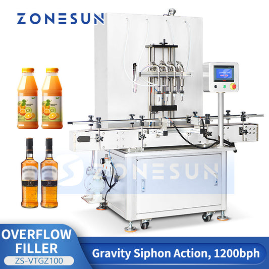Zonesun ZS-VTGZ100 Automatic High‑Volume Pressure Overflow Filler